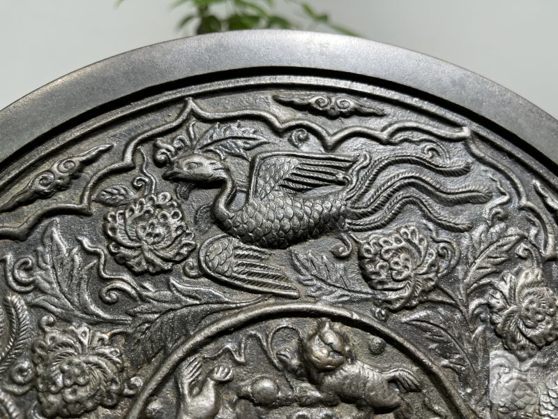 明 四凤穿花纹镜 - 图6